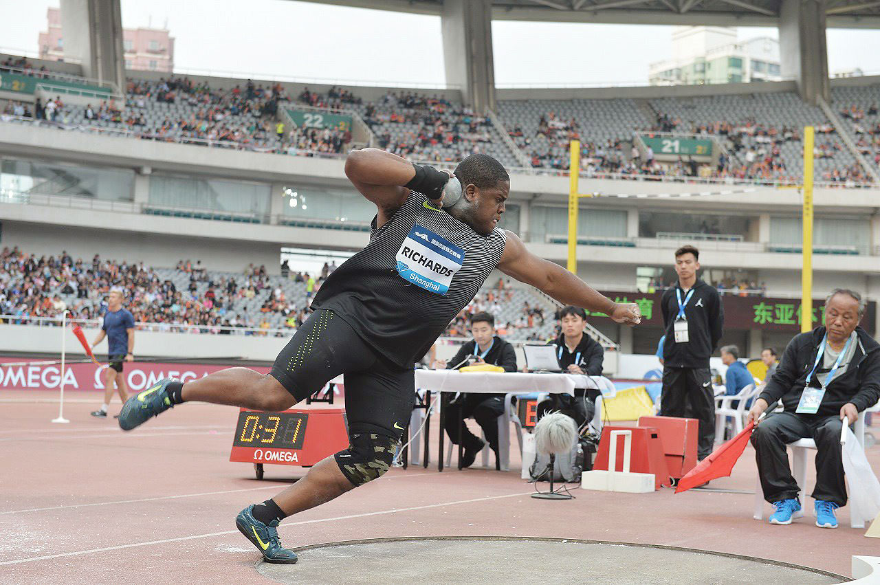 Thompson on top in Rabat Richards sets national shot put record