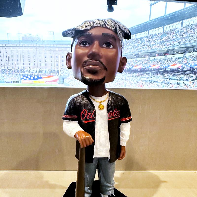 Baltimore Orioles stage Tupac bobblehead night as sister opens with first pitch