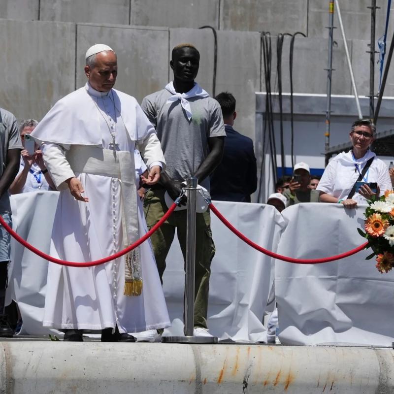 Pope Leo issues impassioned plea to recognise the dignity of migrants