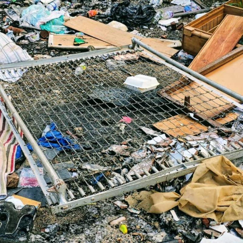 Filth and hazards on Waltham Park Road