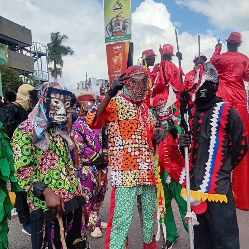 Jonkunnu band revels in the carnival spirit