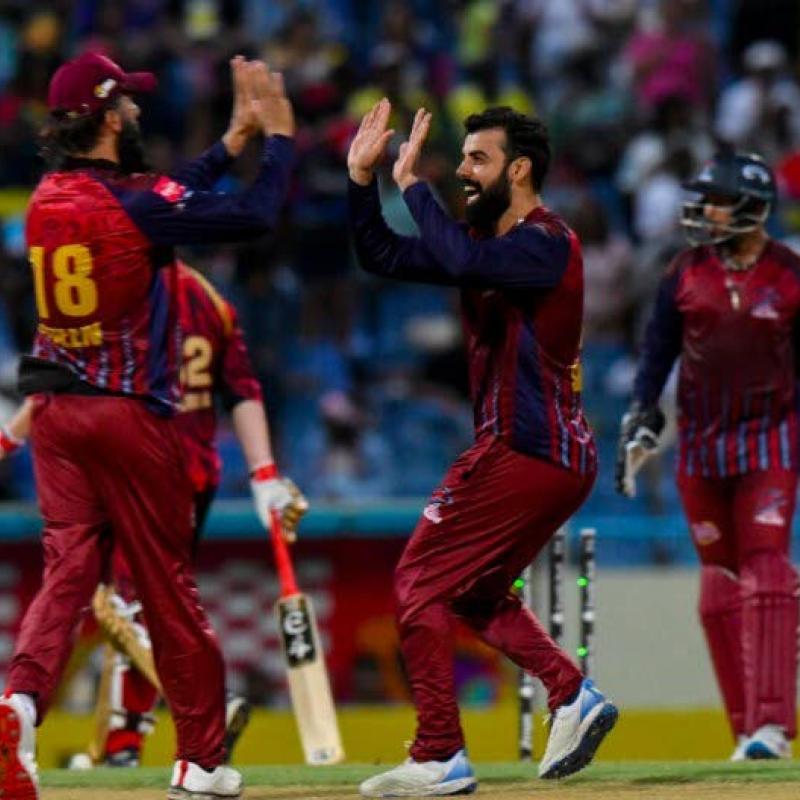 Shadab stars as Falcons soar to the top of CPL standings
