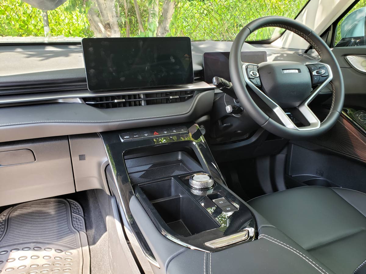 The interior is designed to look simplistic and stylish.