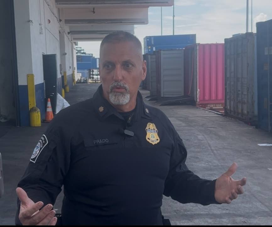 William Prado, US Customs and Border Protection supervisor at Port Miami.