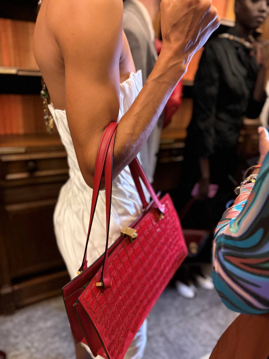 A close-up of look #39.