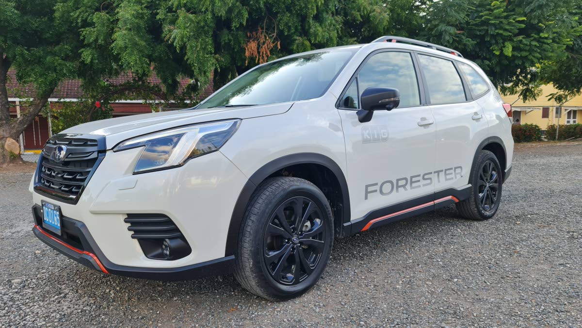 The 2024 Subaru Forester Sport 2.0i cuts an imposing figure, ready for adventure.