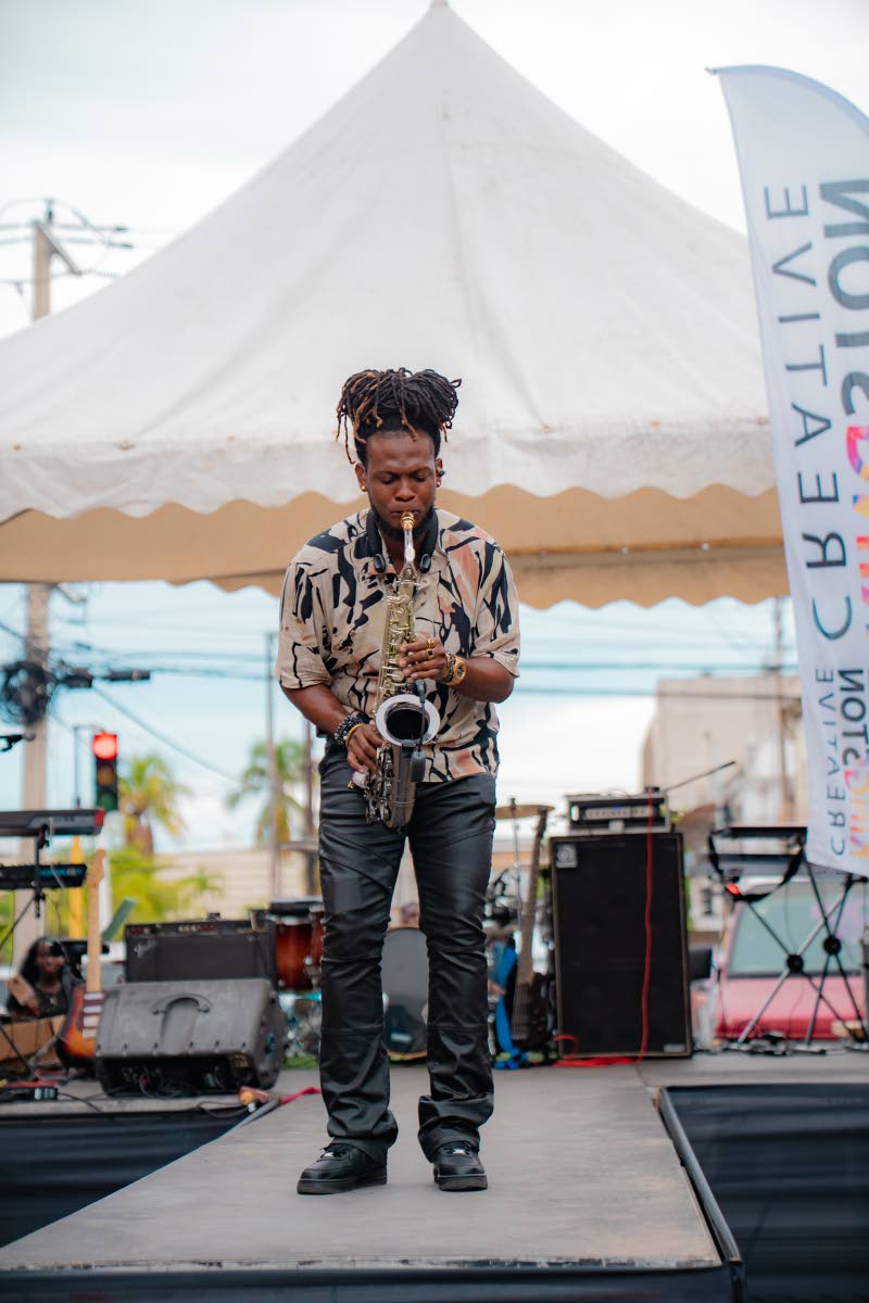 DJ Richie Sax serenades the crowd.