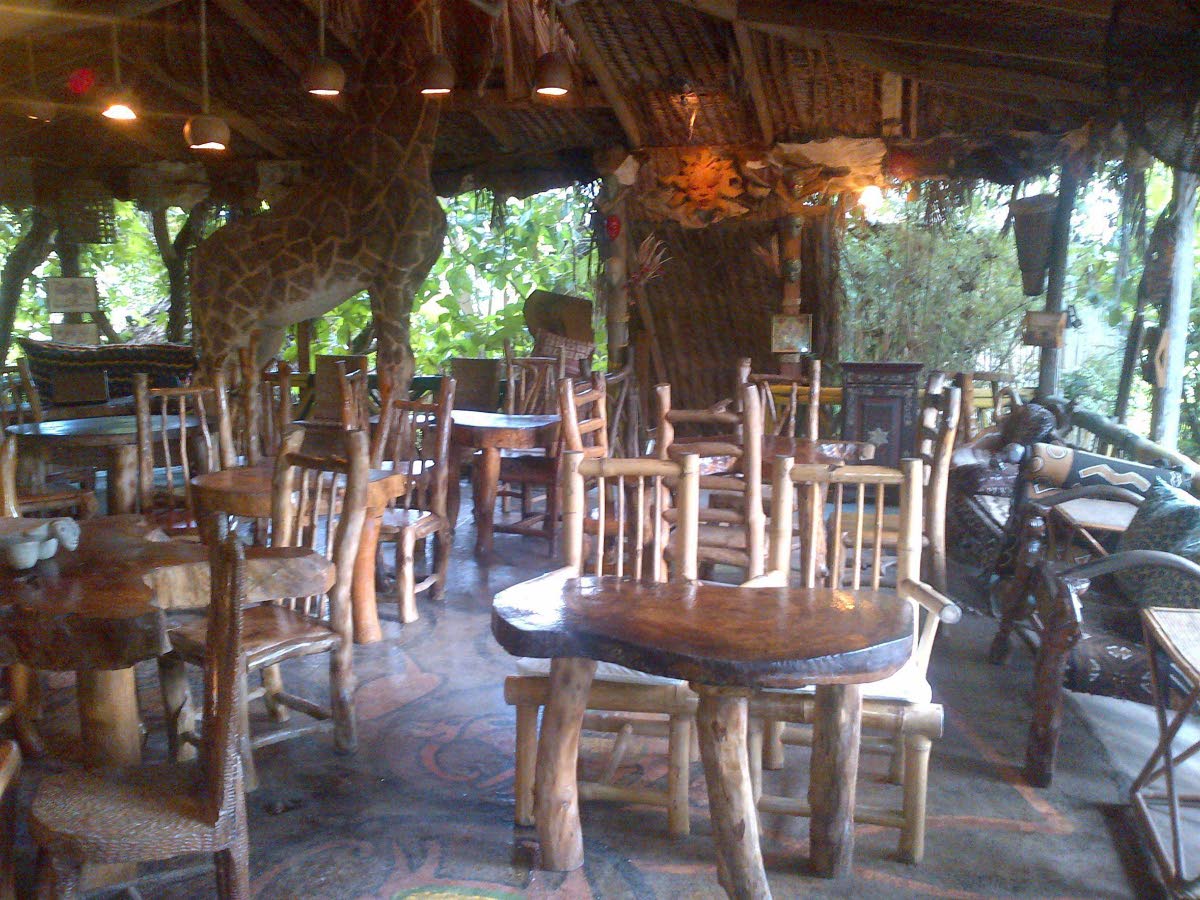 A section of the Safari deck dinning lounge at Great Huts, Boston Bay, Portland. 