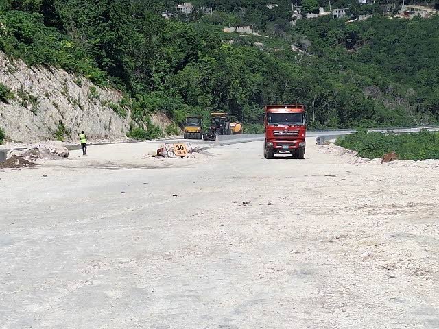  A section of the under-construction Montego Bay Perimeter Road.