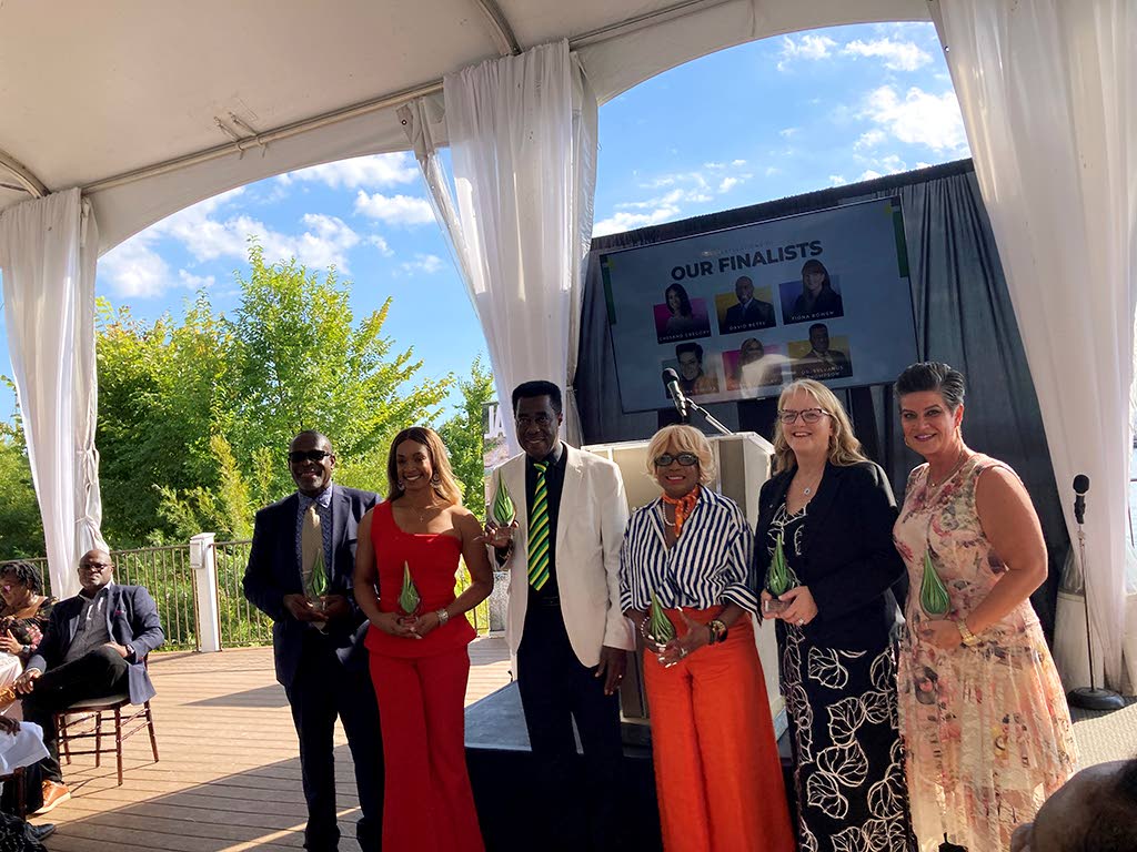 The six finalists of the Edith Baxter Memorial Award, (left to right) David Betty, Chesand Gregory, Dr Sylvanus Thompson, Sophia Findlay, Fiona Bowen and Natasha Borota.