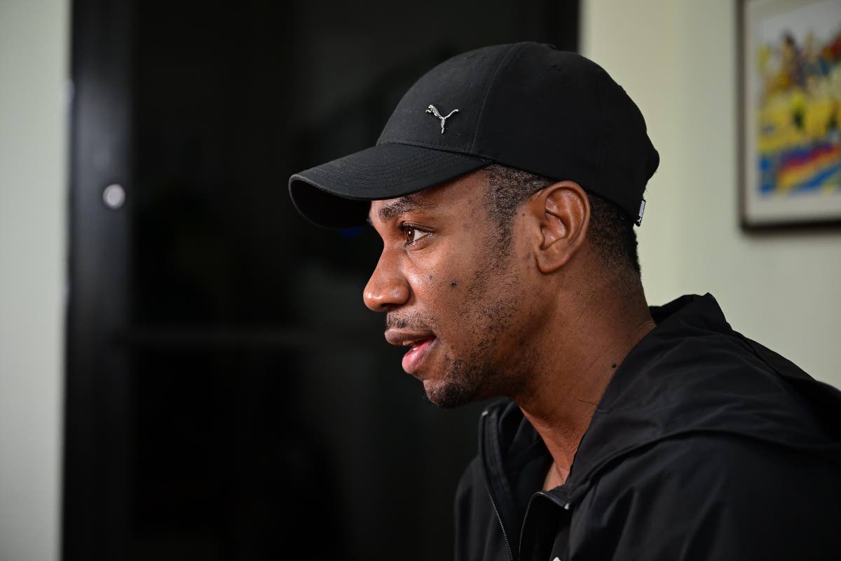 Gladstone Taylor/Multimedia Photo Editor 
Yohan Blake speaks with The Gleaner ahead of the National Honours and Awards presentation scheduled for tomorrow. 