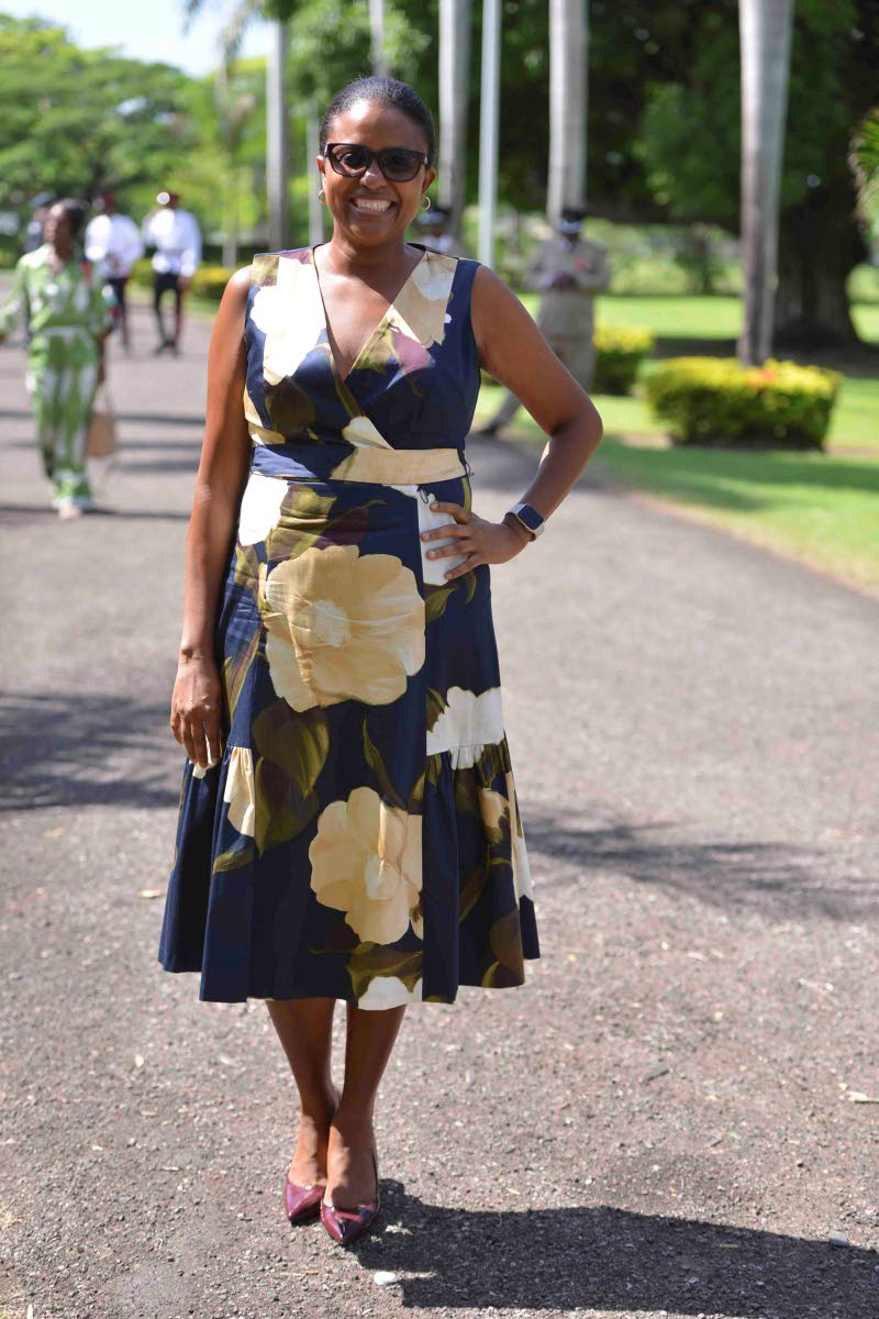 Trisha Williams-Singh, chairman of the Early Childhood Commission, is all smiles.