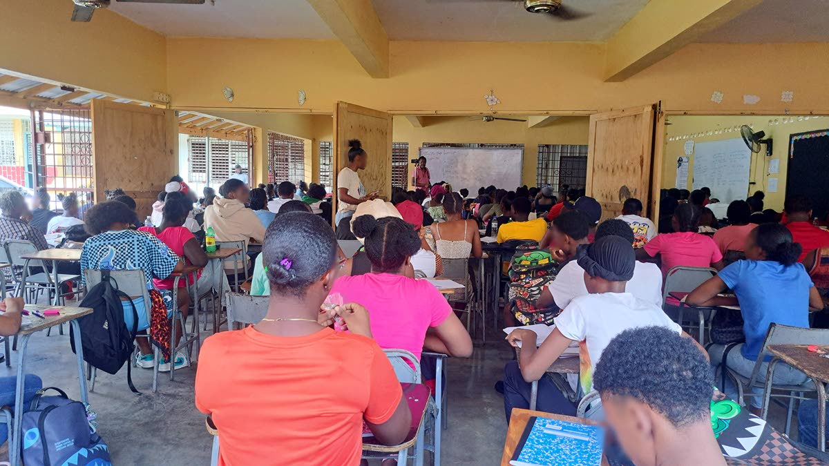 Scores of students attend math classes on Saturdays at Charlemont High in Linstead hosted by member of parliament for St Catherine North Western.