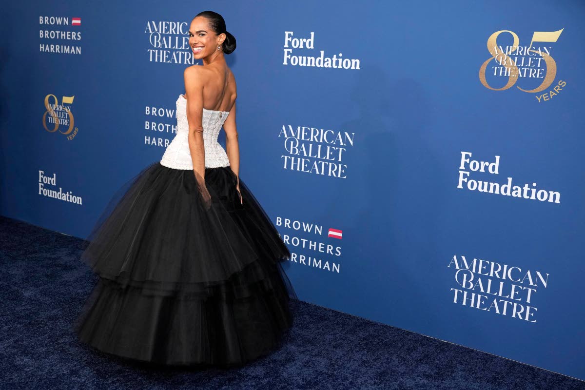 Misty Copeland graced the American Ballet Theatre Fall Gala in a stunning Carolina Herrera gown, marking her emotional farewell performance with the company.
