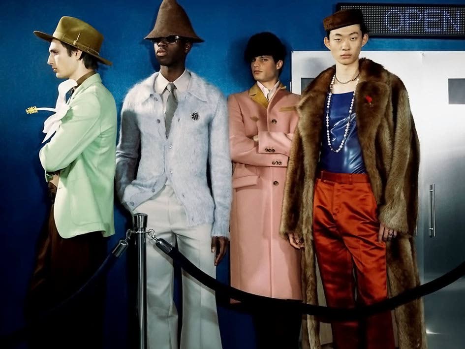 ‘The New York Times Style Magazine’ Men’s Fashion Issue features models (from left) Thatcher Thornton, Cedric Sanvee, Cole Tallman, and Minju Kim wearing Fall 2025 menswear looks curated by Jamaican-American stylist Anatolli Smith.