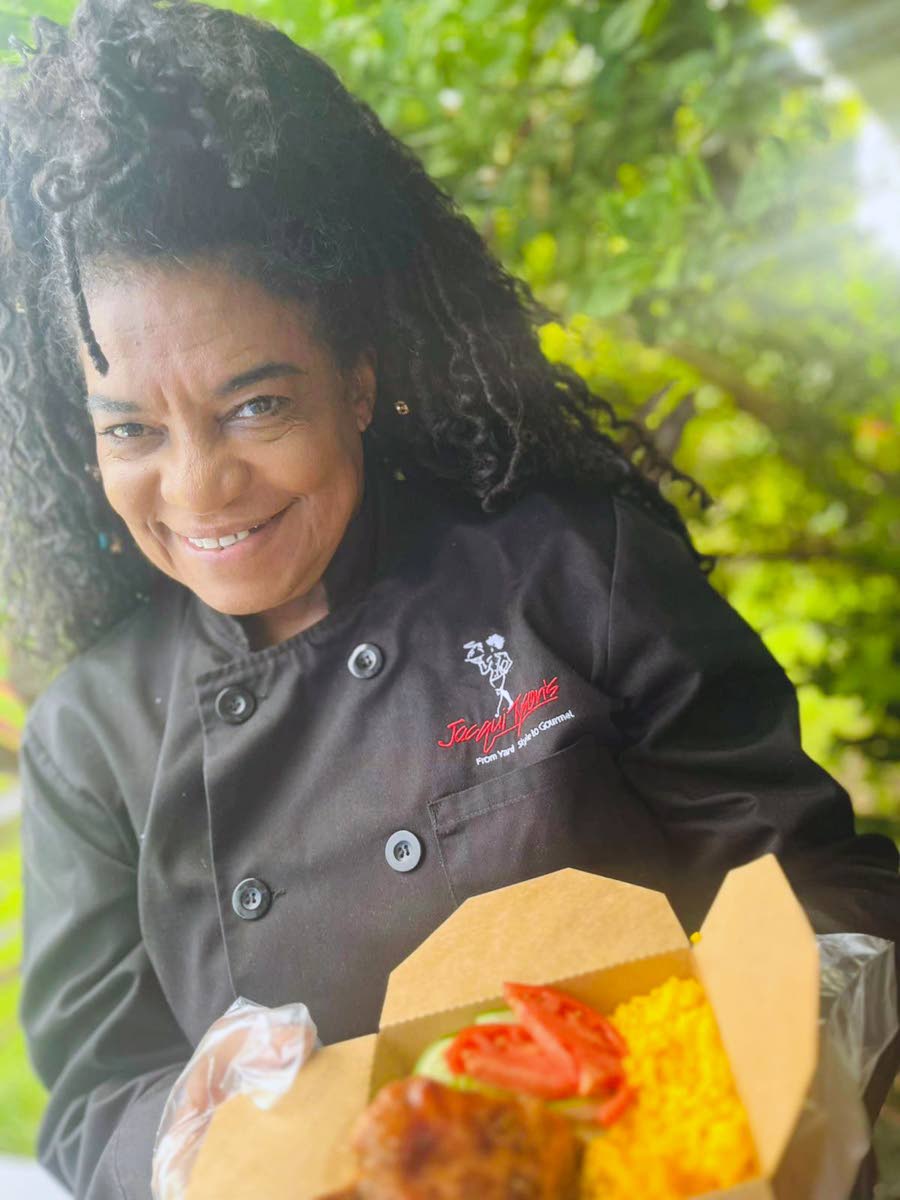Chef Jacqui Tyson helped to provide hot and ready meals for western Jamaica.