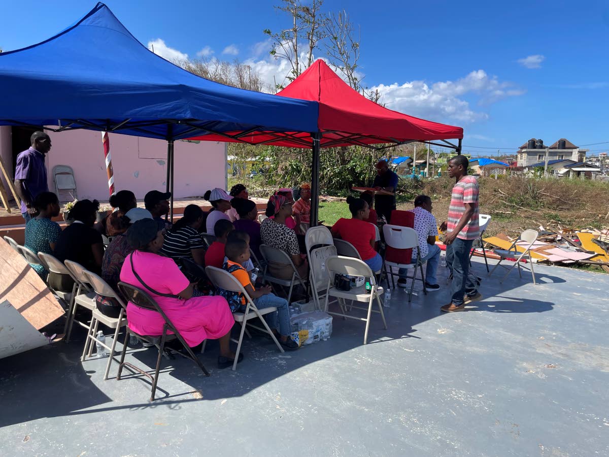 The congregation at the Porto Bello Pentecostal Worship Centre in Cornwall Court,  Montego Bay, St James. 