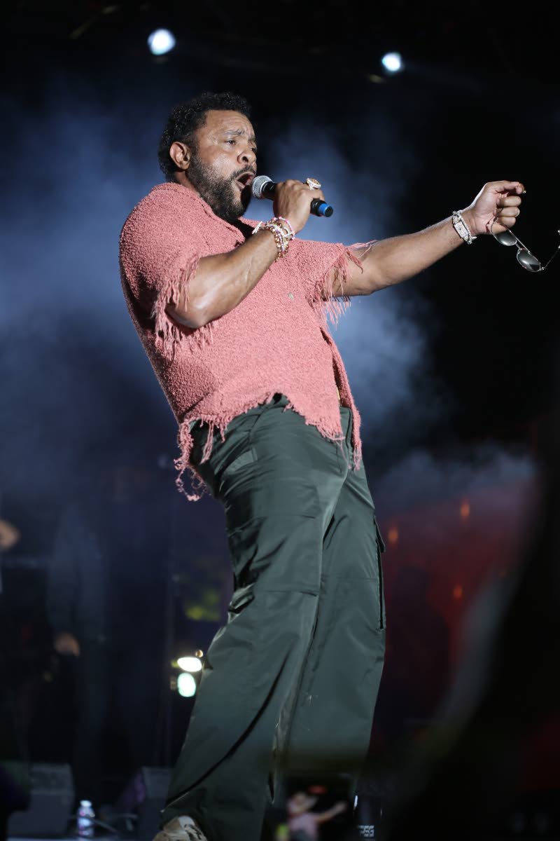 Shaggy performing during Marcia & Friends Concert held on Sunday, November 3, 2024 at Palm Drive Hope Gardens, St Andrew. He will be performing on November 27 at Macy’s 99th Thanksgiving Day Parade in the US. 