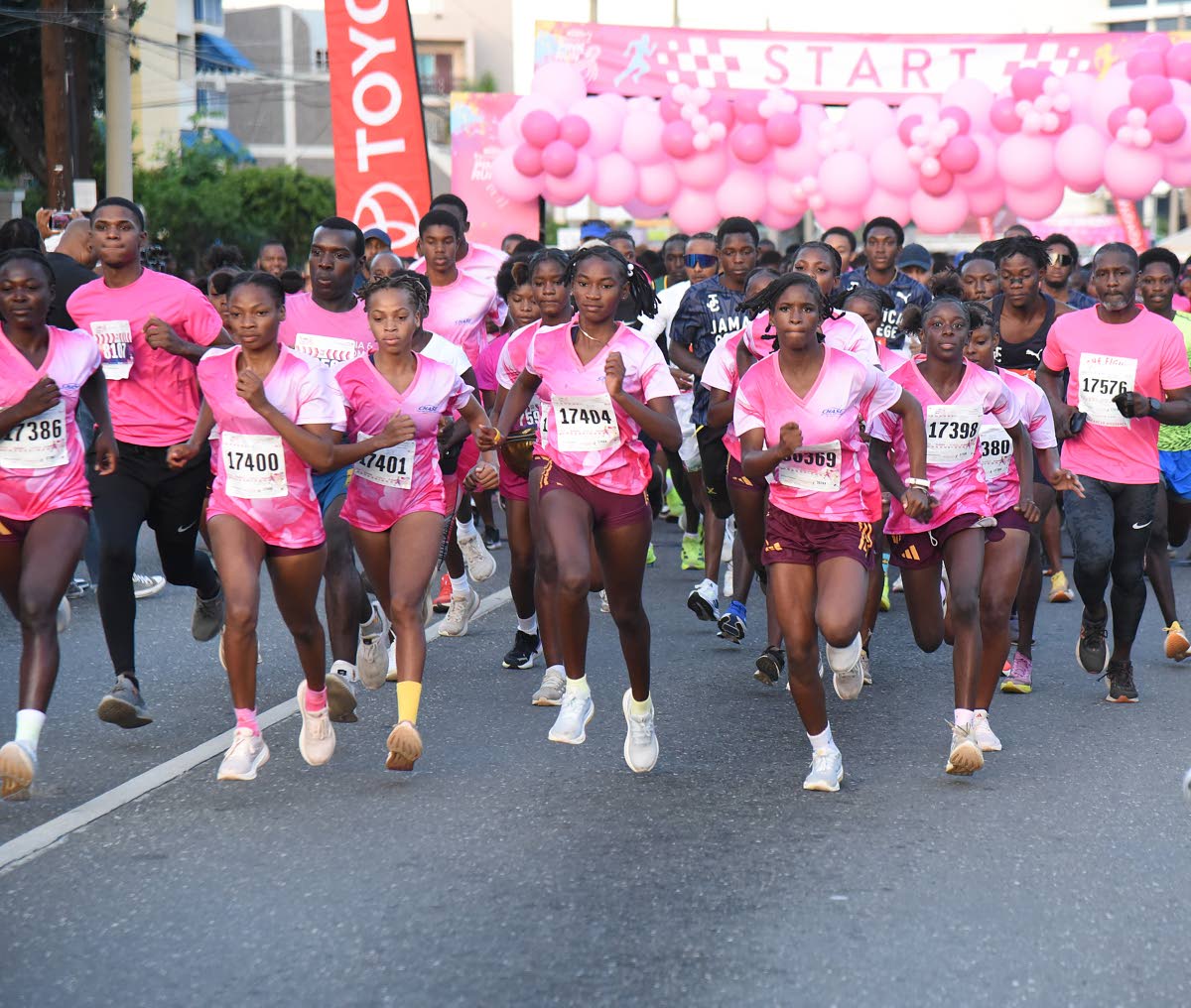 The 25th annual Pink Run saw participation rise to more than 15,000, a significant increase from the previous year.