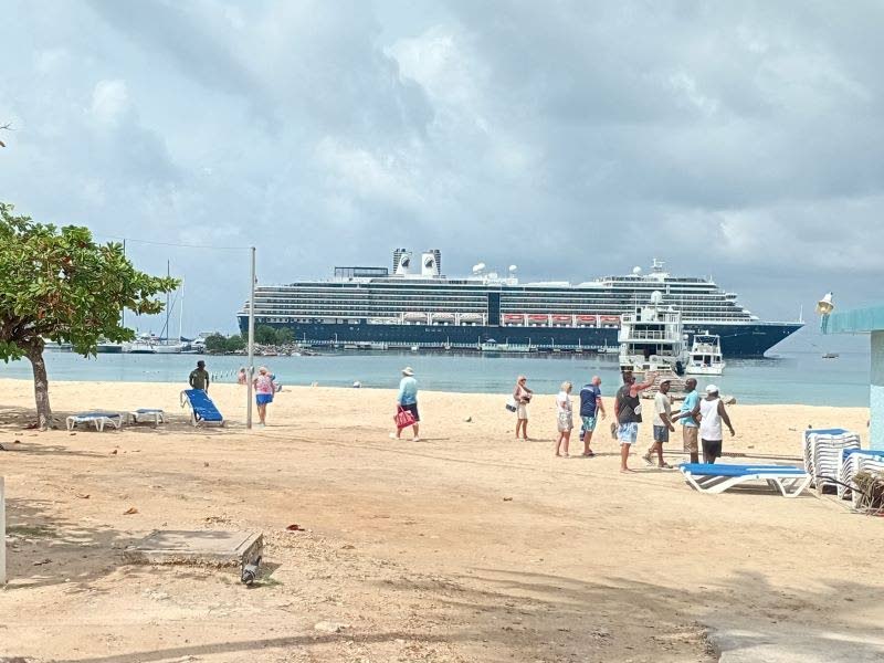 The cruise ship ‘MS Zuiderdam’ docked at the Port of Ocho Rios in St Ann on November 11.