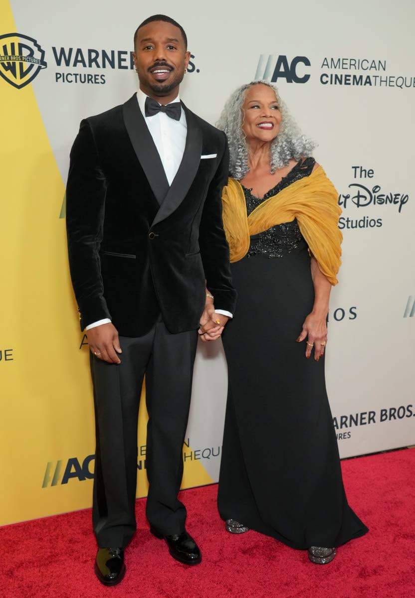 A proud parent moment as Donna Jordan celebrates her son, Michael B. Jordan.