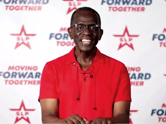 Prime Minister Phillip J. Pierre, speaking to supporters after leading the St Lucia Labour Party to victory in Monday’s general election.