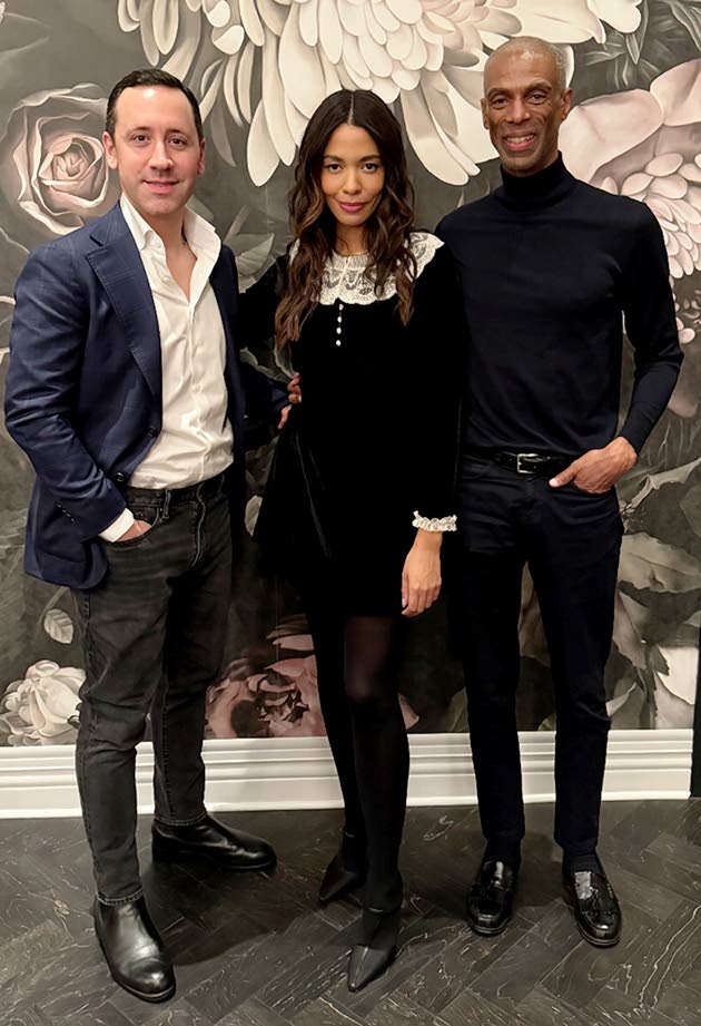 Apostle co-founders Jamie Melbourne (right) and Anthony Lecy-Siewert, with fashion designer, activist, and creative director Aurora James at an Ulta Beauty entrepreneur scholarship programme in Chicago last year. Apostle was shortlisted from 250 finalists 