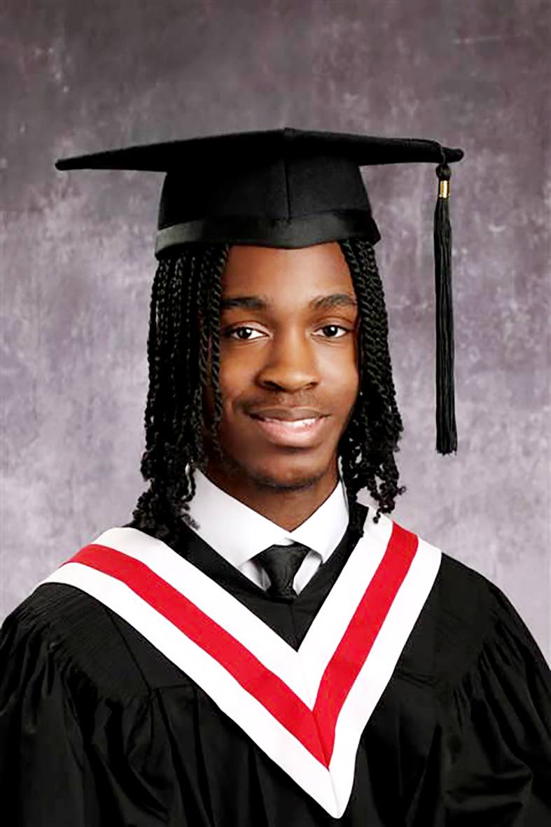 Kallai Thomas, graduate of Woodbridge College High School in Ontario.