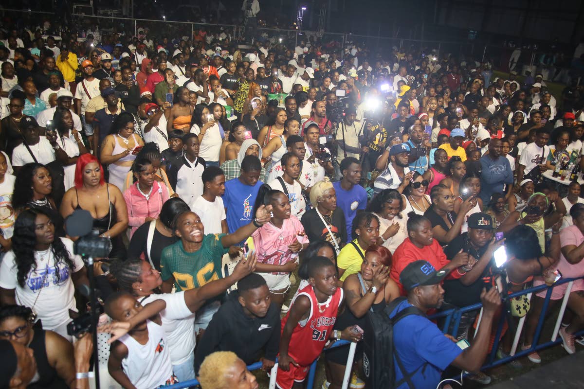 Fans enjoying themselves at Ghetto Splash at Waterhouse Mini Stadium in Drewsland on Tuesday, December 17, 2024.