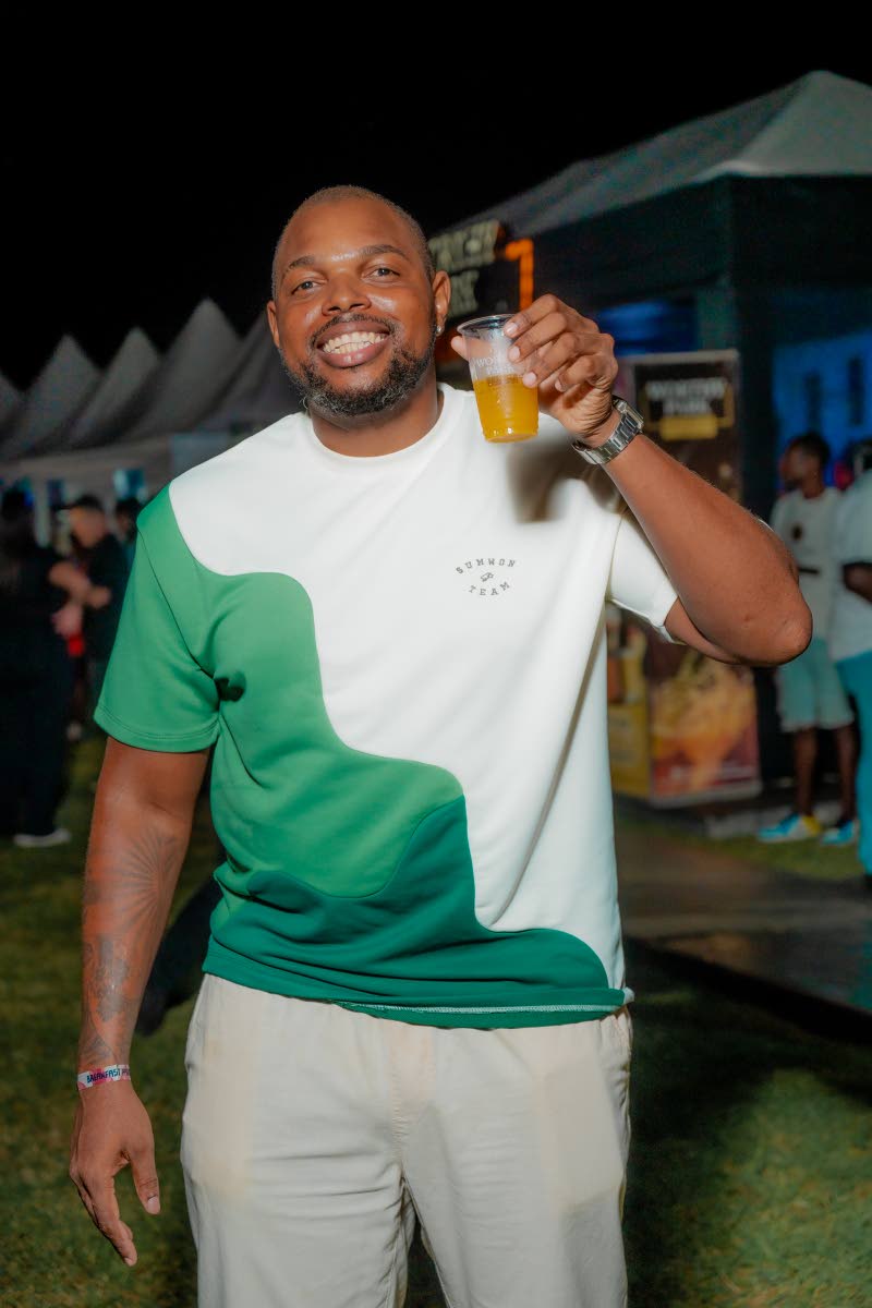 Content creator Hakeem ‘Uncle’ Bryan, known for his series ‘Uncle Tries’, raises his drink to a good time.