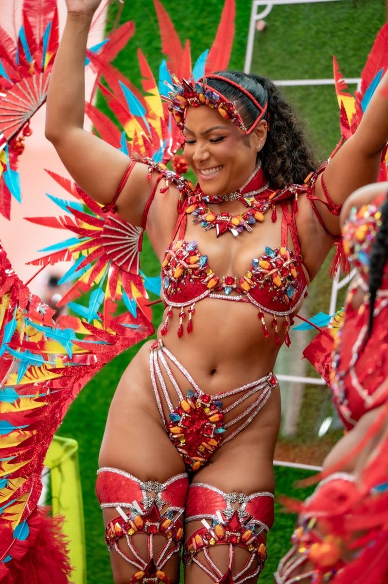 Felicia Wong is in the carnival spirit, stunning in Zen. 