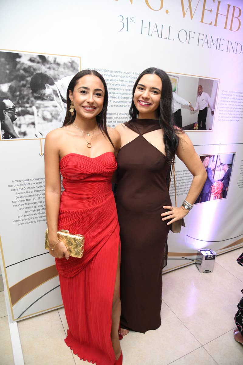 Daughters of the late Don Wehby, Stephanie (left) and Abigail, are honoured that their father was inducted into this year’s PSOJ Hall of Fame.