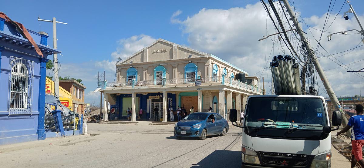 The Hendriks and Co, building, built in 1913, is perhaps the only historical structure that was not blown down by Hurricane Melissa in Black River on October 28.