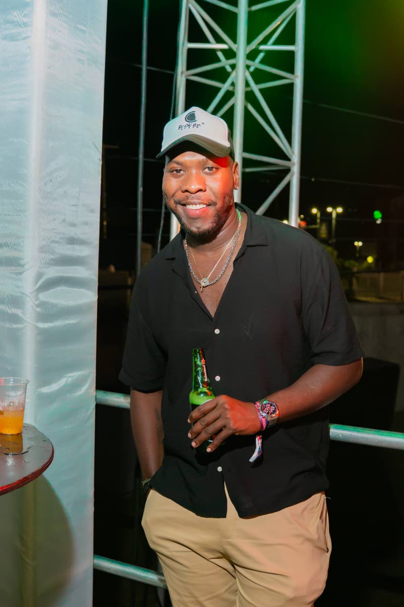 Chef Damion ‘Stewie’ Stewart, co-founder of Broken Plate Restaurant, takes in the pulsating rhythms.