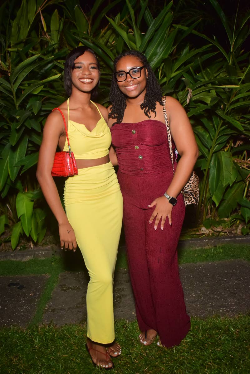 It’s a girls’ night out for Kalyn Brissett (left) and Alicia Baldwin.