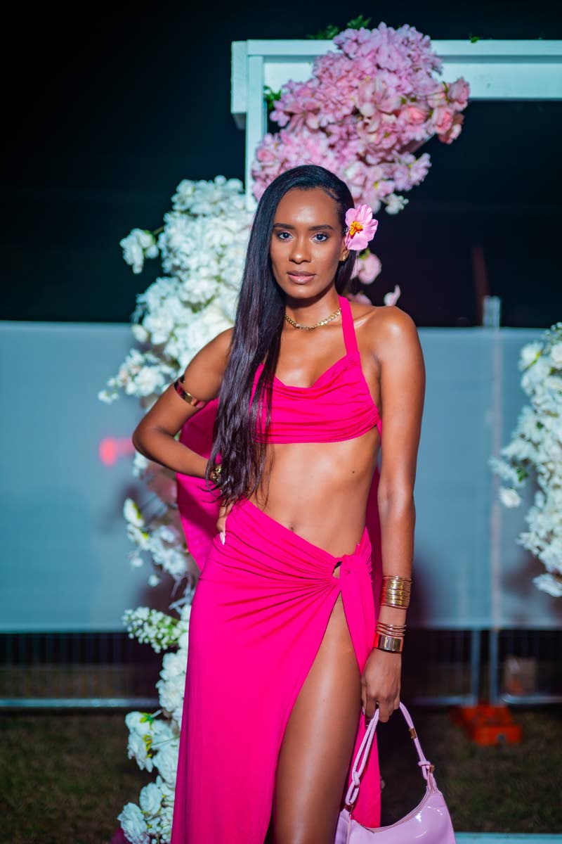 Wearing pink is always a good idea for telemedicine professional Reesha Gaye Gordon.