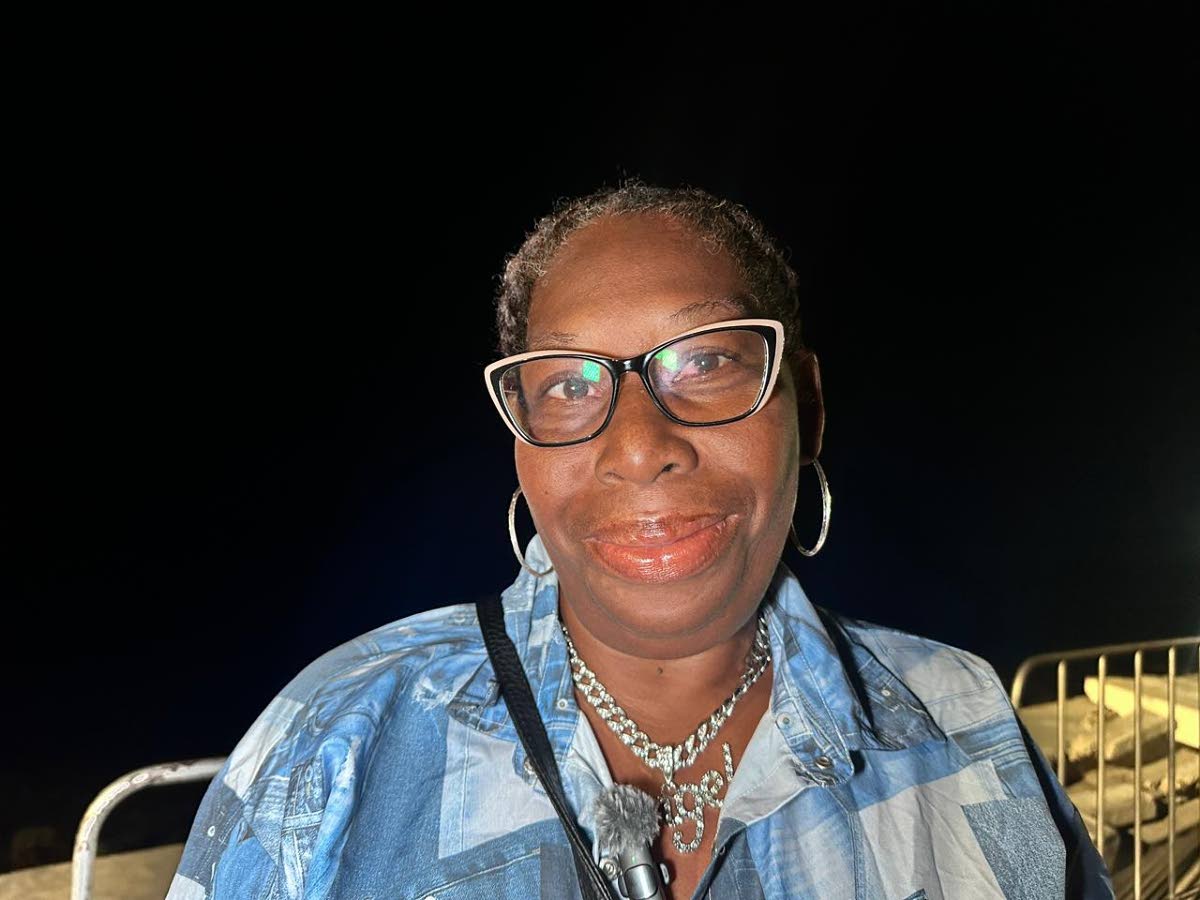 Dalarene Morgan in Black River, St Elizabeth for the New Year's fireworks show on December 31, 2025. 
