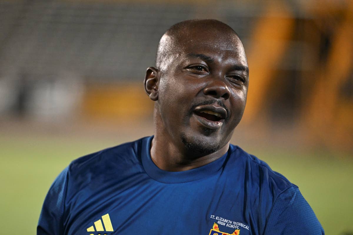 Coach of St Elizabeth Technical High School Omar ‘Rambo’ Wedderburn.