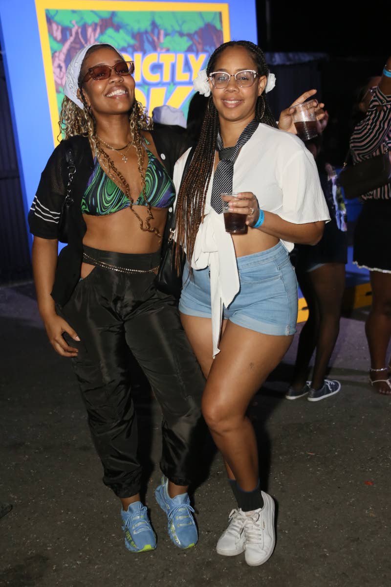 Doctors Yasmin Johnson (left) and Jodi-Ann King step out in throwback style for Strictly 2K.