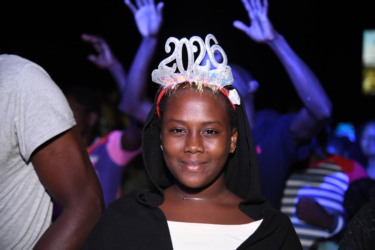 A young girl poses at the UDC’s first New Year’s show in Black River.
