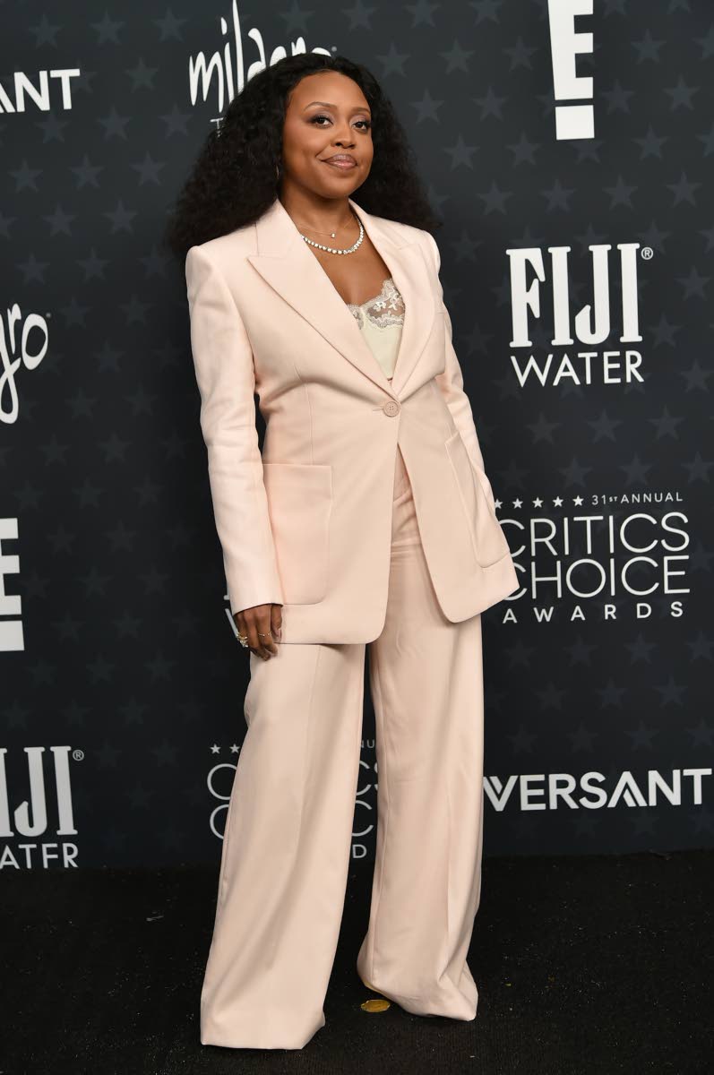 Quinta Brunson gives soft power in a Chloé suit. 