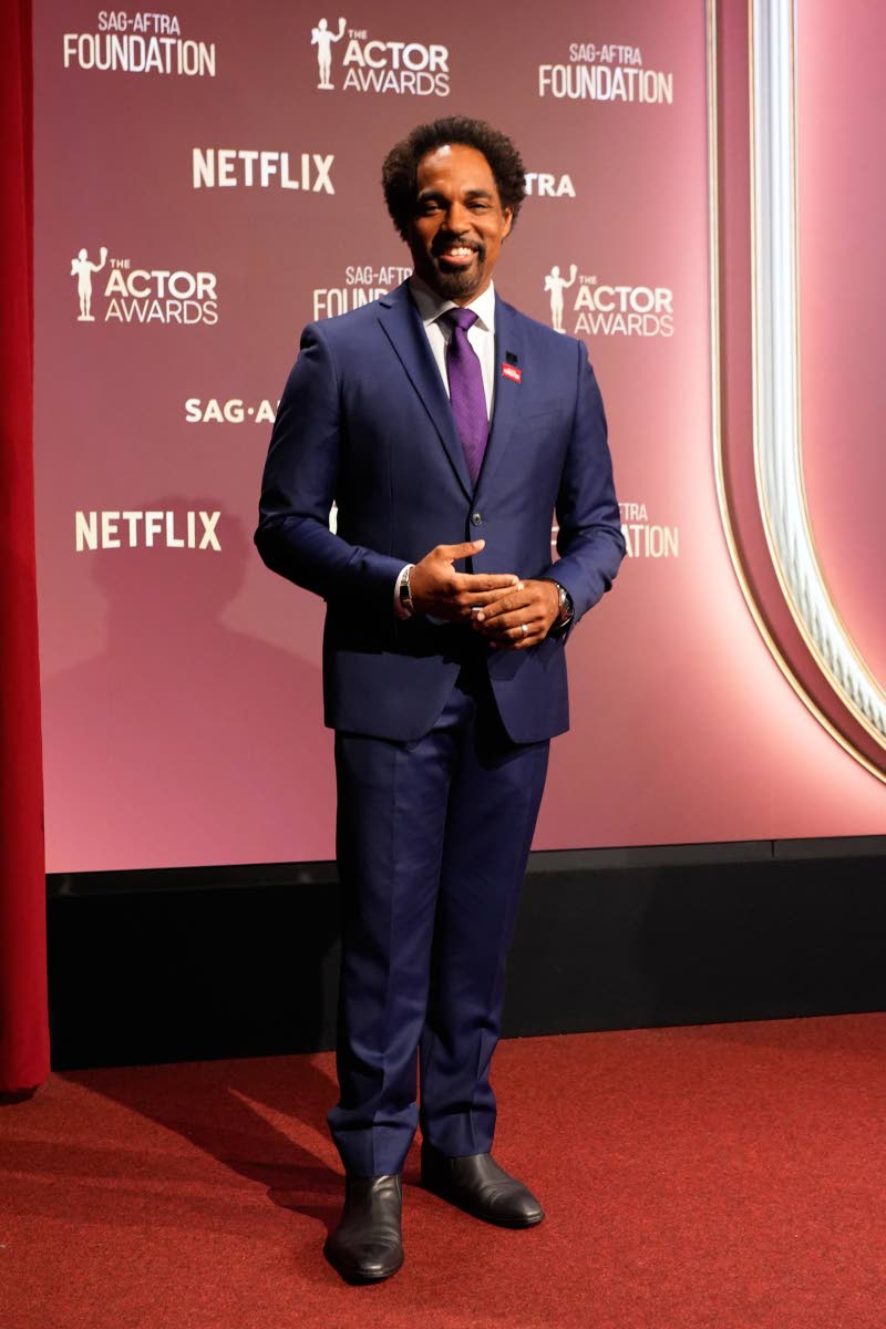 Jason George poses during the nominations announcement for the 32nd Annual Actor Awards on Wednesday. 