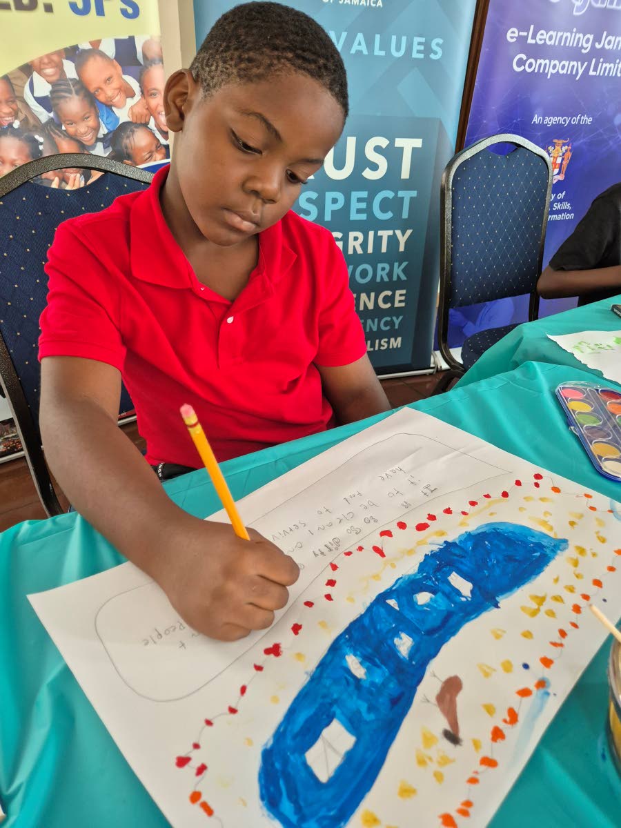 Jesse Allison participated in an art workshop on December 22 held by the PIOJ Sustainable Development Goals (SDG) Secretariat to provide guidance for children in grades 4 to 13 on entering artwork for the Jamaica Young Voices Sustainable Development Goals 