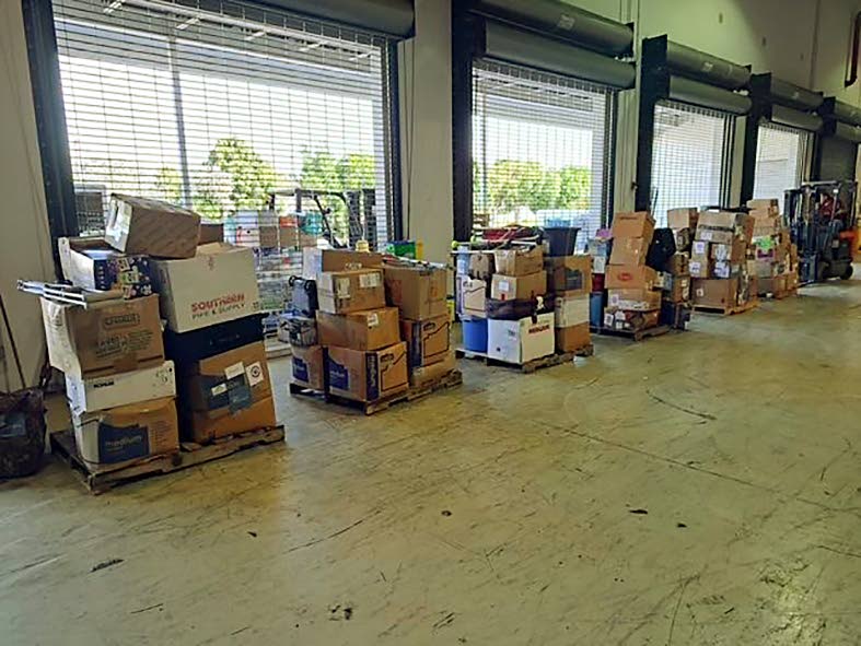 Second shipment delivered to the Food For The Poor warehouse in Florida.