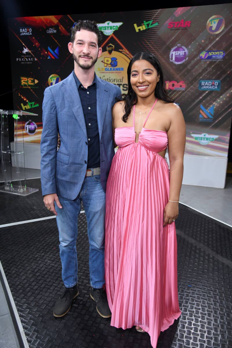 Brand Manager for the WATA portfolio at Wisynco, Brittany Thwaites, pairs up with her husband, Peter John Thwaites, general manager of Value Manufacturing Company Limited, for a quick photo.