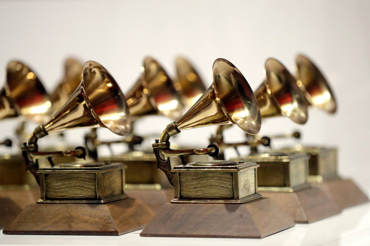 Grammy Awards are displayed at the Grammy Museum Experience at Prudential Center in Newark, New.Jersey. on October 10, 2017. 