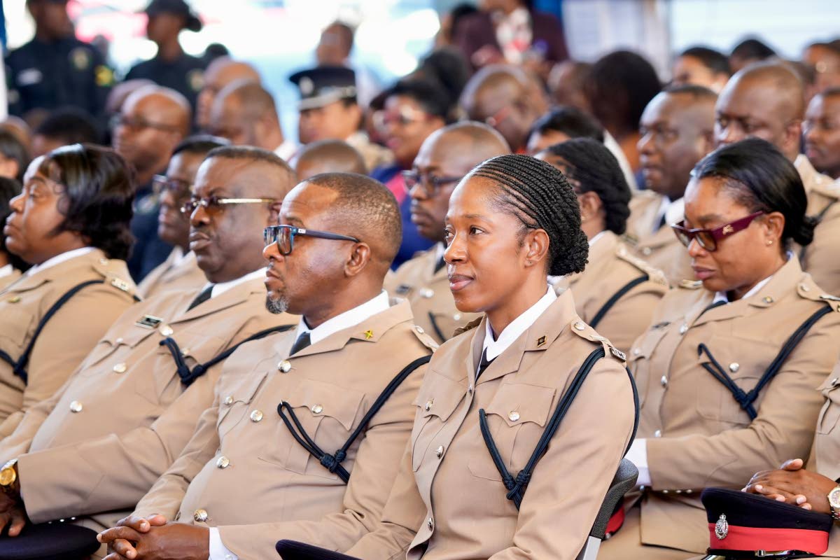 Graduates of the Jamaica Constabulary Force’s Officer and Inspector Development Programme during the graduation ceremony at the National Police College of Jamaica in Twickenham Park, St Catherine, on January 23, 2026