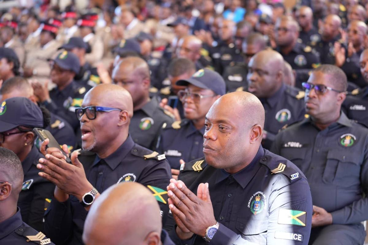 Graduates of the Jamaica Constabulary Force’s Officer and Inspector Development Programme during the graduation ceremony at the National Police College of Jamaica in Twickenham Park, St Catherine, on January 23, 2026