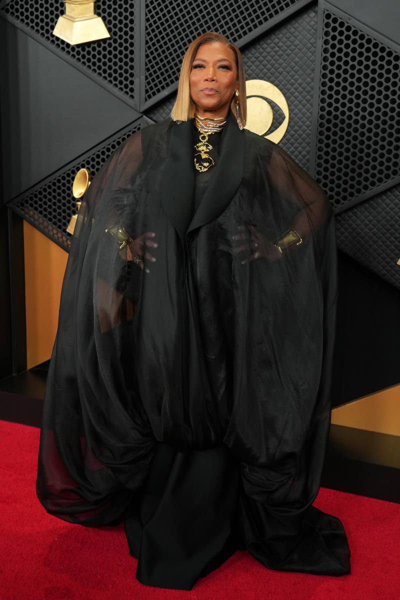 Queen Latifah was impossible to miss, channelling her regal energy in a black-and-gold Stéphane Rolland ensemble.