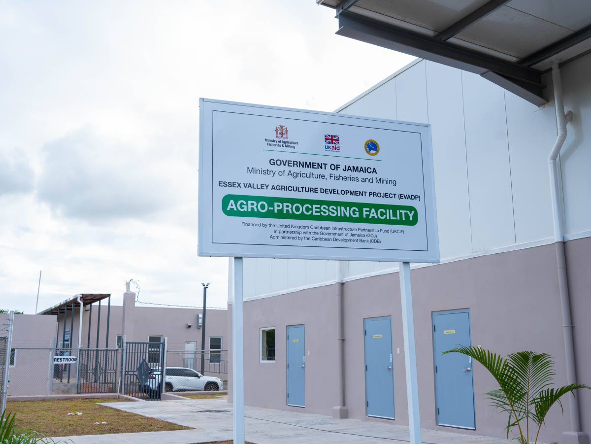 Signage at the newly opened agro‑ processing facility.